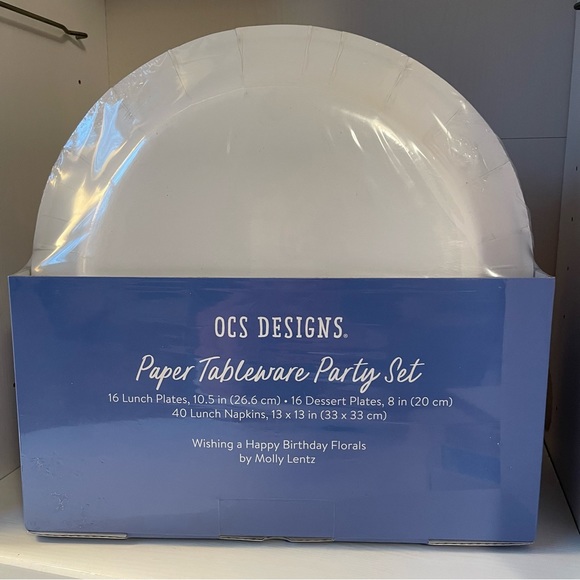 Birthday Party Paper Goods - NEW - Paper Tableware Party Set by OCS Designs - Picture 3 of 9